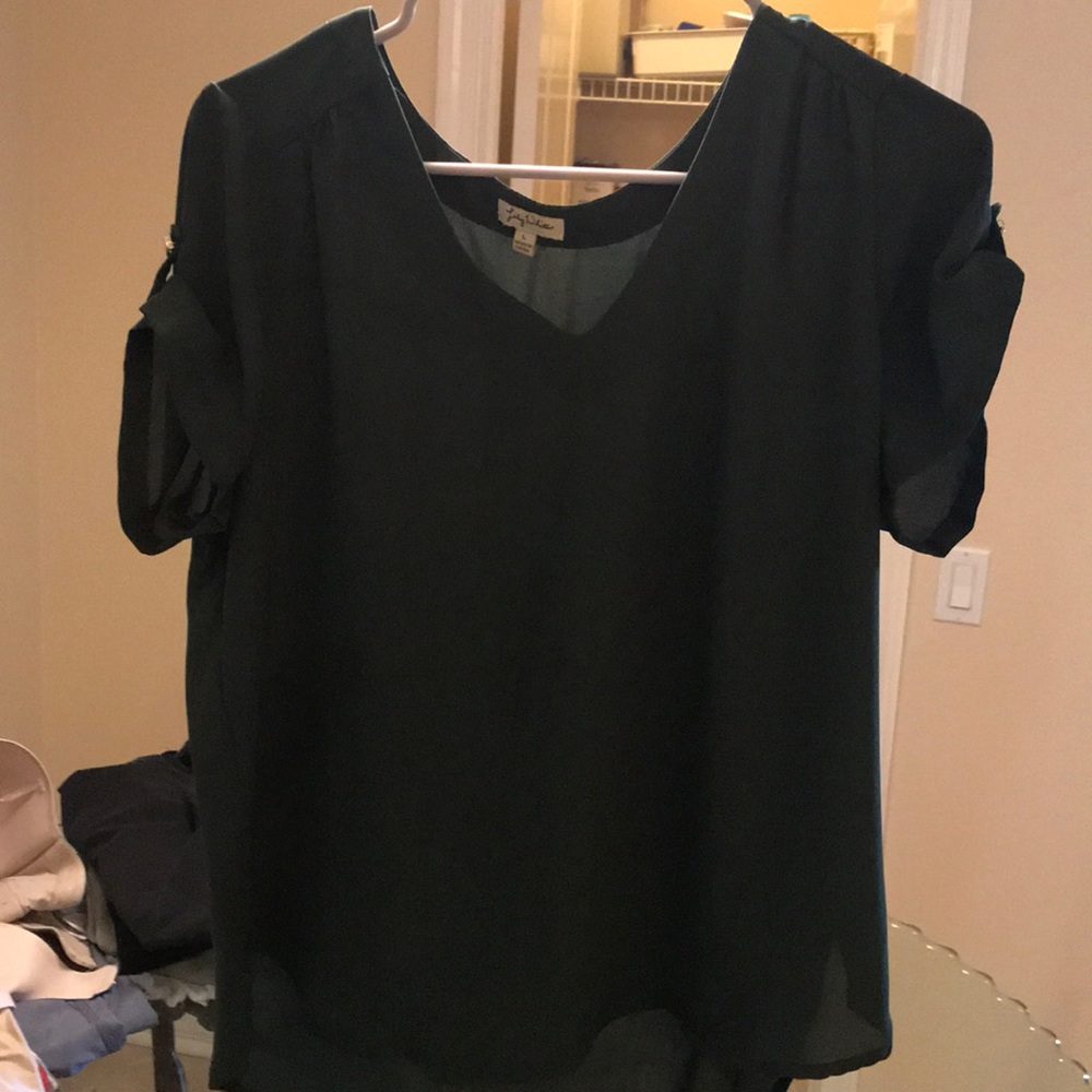Khaki chiffon shirt